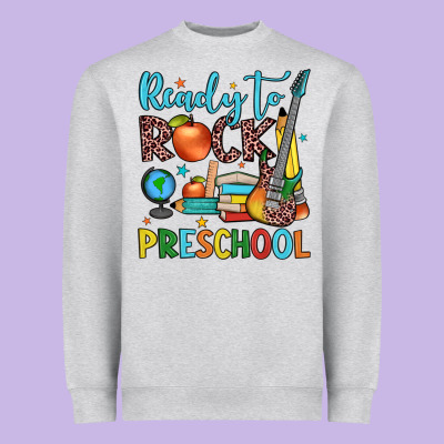 Ready To Rock Preschool Heavyweight Sweatshirt Designed By Jahusdesignshop