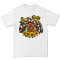 White scottish calf sunflowers rainbow Premium Tee - BarkalooDesign