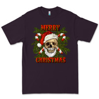 Plum Merry Christmas Premium Tee - RanaPortraitStore
