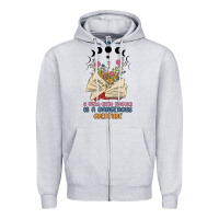 Heather Grey a well read woman is a dangerous creature Zipper Hoodie - MaliasSmallBusiness