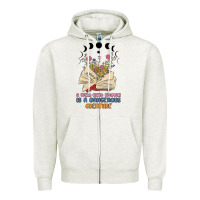 Oatmeal Heather a well read woman is a dangerous creature Zipper Hoodie - MaliasSmallBusiness