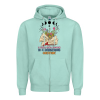 Seafoam a well read woman is a dangerous creature Zipper Hoodie - MaliasSmallBusiness