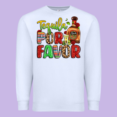 Tequila Por Favor Premium Sweatshirt Designed By Lillyallendesigns