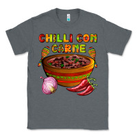 Charcoal Heather chilli con carne  with chilli pepper Classic Tee - AdoDesignShop