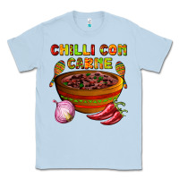 Dusty Blue chilli con carne  with chilli pepper Classic Tee - AdoDesignShop