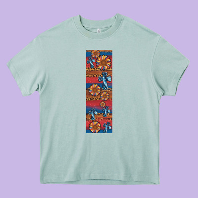 Usa Flag And Cross Penwraps Heavy Core Tee Designed By Artiststas