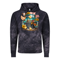 Cloud Black farm truck farm animals Vintage Hoodie - FaDigitalArtStudio