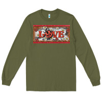 Army Green love ladybug    license plate template Long Sleeve Tee - BarkalooDesign