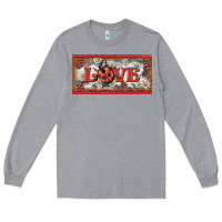 Heather Grey love ladybug    license plate template Long Sleeve Tee - BarkalooDesign