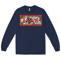 Navy love ladybug    license plate template Long Sleeve Tee - BarkalooDesign