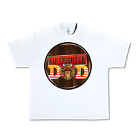 White firefighter coasters Urban Heavy Tee - AdoDesignShop