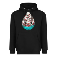 Baseball And Western Roses Teardrop  8 Heavyweight Hoodie | Teevron