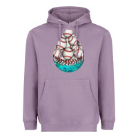 Lavender baseball and western roses teardrop  8 Heavyweight Hoodie - BundleAndBundleShop