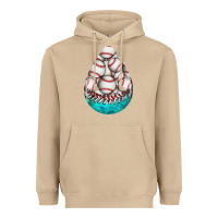 Mushroom baseball and western roses teardrop  8 Heavyweight Hoodie - BundleAndBundleShop