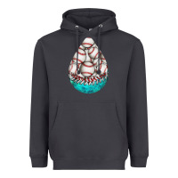 Smoke baseball and western roses teardrop  8 Heavyweight Hoodie - BundleAndBundleShop