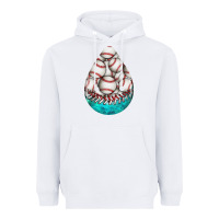 White baseball and western roses teardrop  8 Heavyweight Hoodie - BundleAndBundleShop