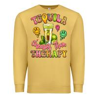 Antique Gold tequila cheaper than therapy Premium Sweatshirt - LillyAllenDesigns