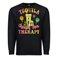 Black tequila cheaper than therapy Premium Sweatshirt - LillyAllenDesigns