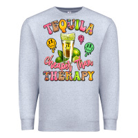 Heather Grey tequila cheaper than therapy Premium Sweatshirt - LillyAllenDesigns