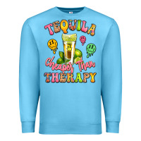 Ocean Blue tequila cheaper than therapy Premium Sweatshirt - LillyAllenDesigns