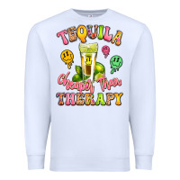 White tequila cheaper than therapy Premium Sweatshirt - LillyAllenDesigns