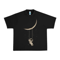 Black Astronaut Moon Swing Urban Heavy Tee - Bettercallsaul