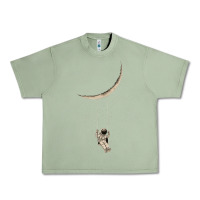 Oil Green Astronaut Moon Swing Urban Heavy Tee - Bettercallsaul