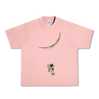 Salmon Astronaut Moon Swing Urban Heavy Tee - Bettercallsaul