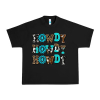 Black howdy howdy howdy Urban Heavy Tee - AdoDesignShop