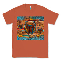 Copper saddle horseshoe leopard sunflower Classic Tee - Artiststas