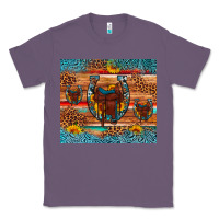 Lavender saddle horseshoe leopard sunflower Classic Tee - Artiststas
