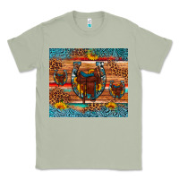 Matcha saddle horseshoe leopard sunflower Classic Tee - Artiststas