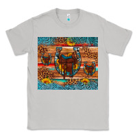 Moon Dust saddle horseshoe leopard sunflower Classic Tee - Artiststas