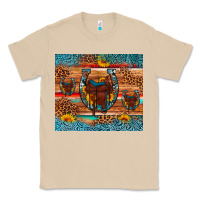 Mushroom saddle horseshoe leopard sunflower Classic Tee - Artiststas