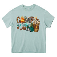 Camp Life Coffee With Coffee Cup Heavy Core Tee | Teevron