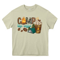 Mossy camp life coffee with coffee cup Heavy Core Tee - texasbilliewilder