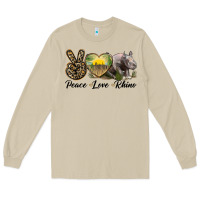 Mushroom peace love rhino Long Sleeve Tee - LillyAllenDesigns