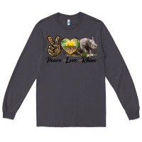 Smoke peace love rhino Long Sleeve Tee - LillyAllenDesigns