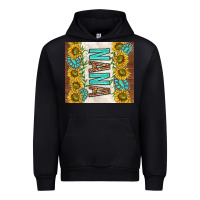 Black nana sunflowers and turquoise gemstones Urban Hoodie - TumblerDesignByShophia