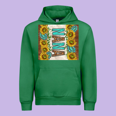 Nana Sunflowers And Turquoise Gemstones Urban Hoodie Designed By Tumblerdesignbyshophia