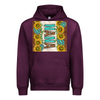 Mauve Wine nana sunflowers and turquoise gemstones Urban Hoodie - TumblerDesignByShophia