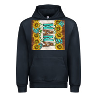 Navy nana sunflowers and turquoise gemstones Urban Hoodie - TumblerDesignByShophia