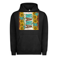 Pigment Black nana sunflowers and turquoise gemstones Urban Hoodie - TumblerDesignByShophia