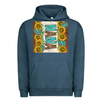 Pigment Midnight Navy nana sunflowers and turquoise gemstones Urban Hoodie - TumblerDesignByShophia