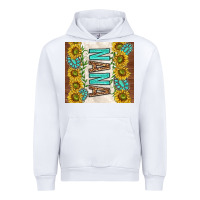 White nana sunflowers and turquoise gemstones Urban Hoodie - TumblerDesignByShophia