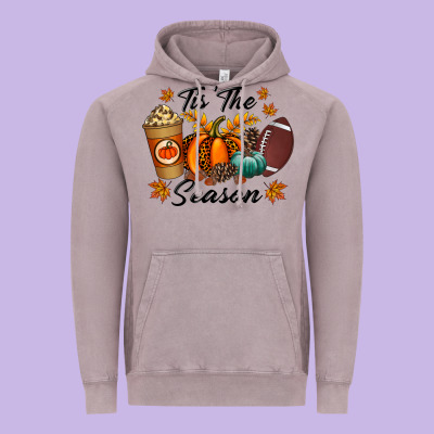 Tis The Season Vintage Hoodie Designed By Racoondesign