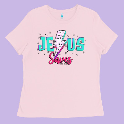 Jesus Saves Ladies Tee Designed By Jahusdesignshop