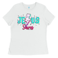 White jesus saves Ladies Tee - JahusDesignShop
