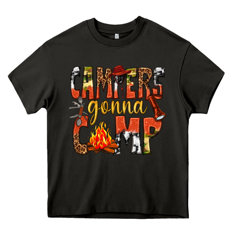 Campers Gonna Camp Western Heavy Core Tee by texasbilliewilder | Teevron