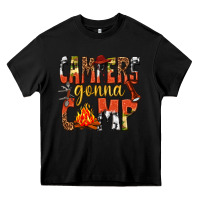 Black campers gonna camp western Heavy Core Tee - texasbilliewilder